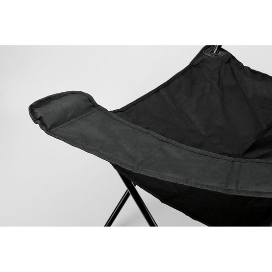 THRONE promotional travel accessory in black (detail view) with custom logo branding
