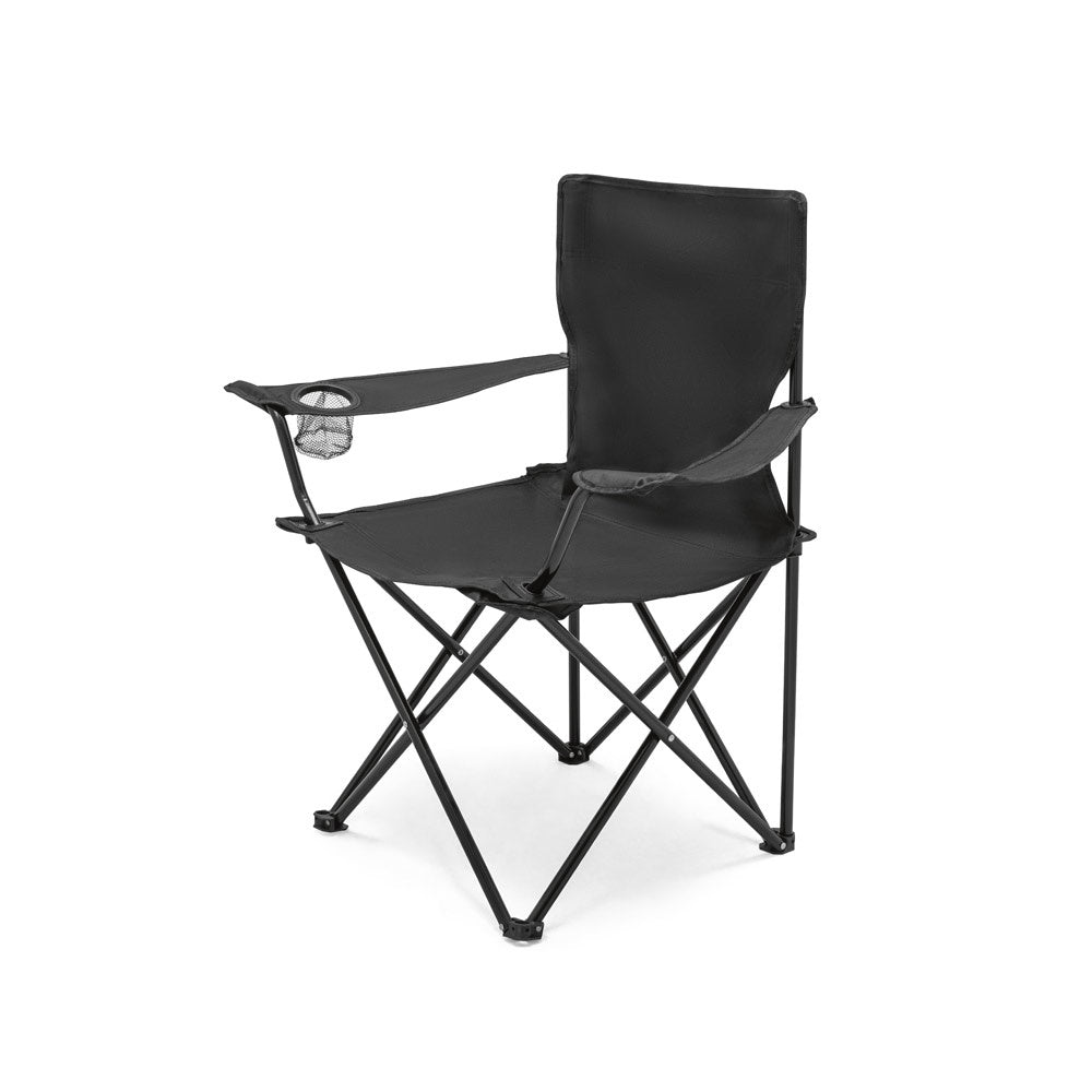 THRONE promotional travel accessory in black with custom logo branding