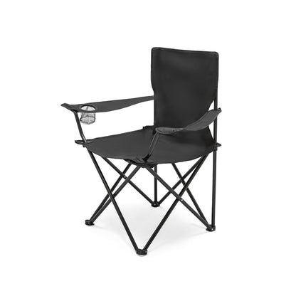 THRONE promotional travel accessory in black with custom logo branding