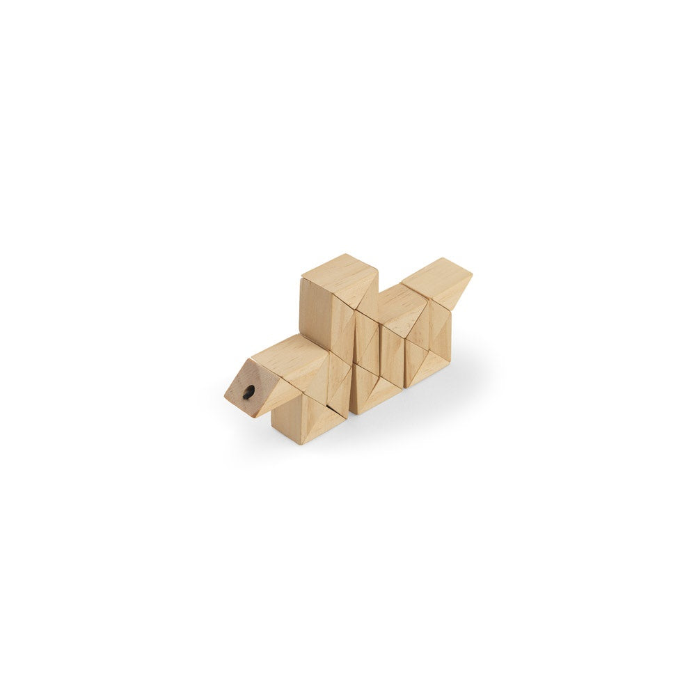 THINKO promotional game in natural (detail view) with custom logo branding