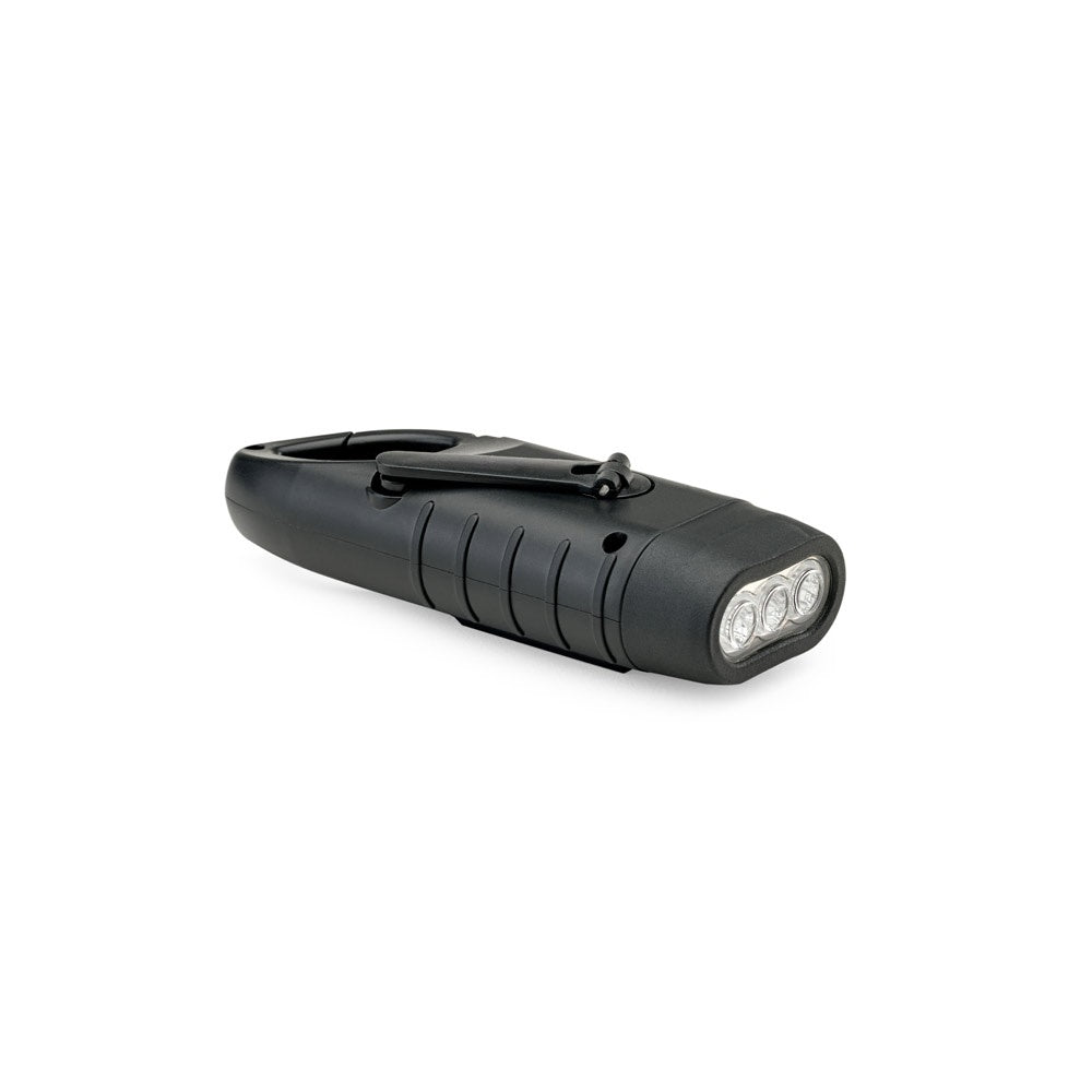 SOLARKY promotional camping item in black (detail view) with custom logo branding
