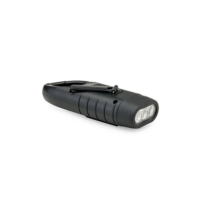 SOLARKY promotional camping item in black (detail view) with custom logo branding