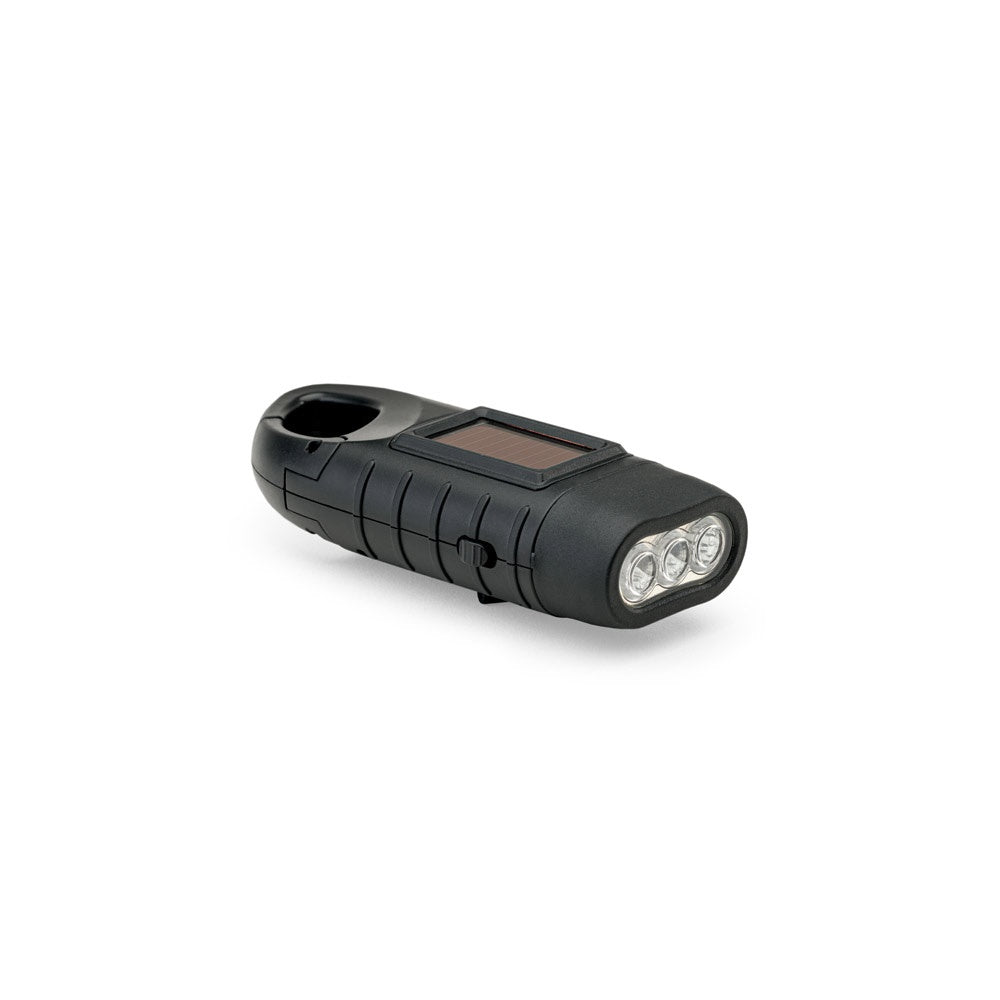 SOLARKY promotional camping item in black with custom logo branding