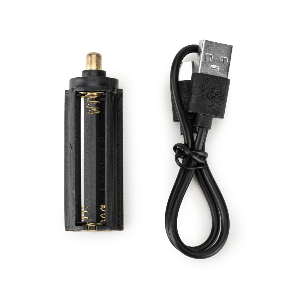YVIAN promotional camping item in black (detail view) with custom logo branding