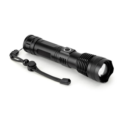 YVIAN promotional camping item in black with custom logo branding