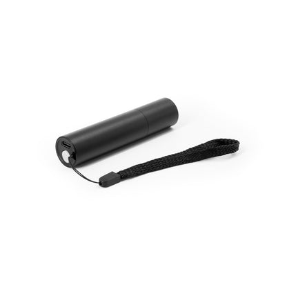 BRUCE promotional camping item in black (detail view) with custom logo branding