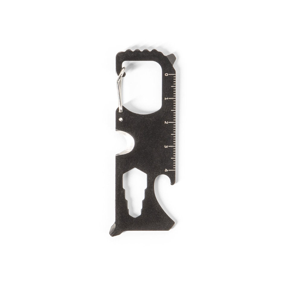 SCREWY promotional multi-tool in black (detail view) with custom logo branding