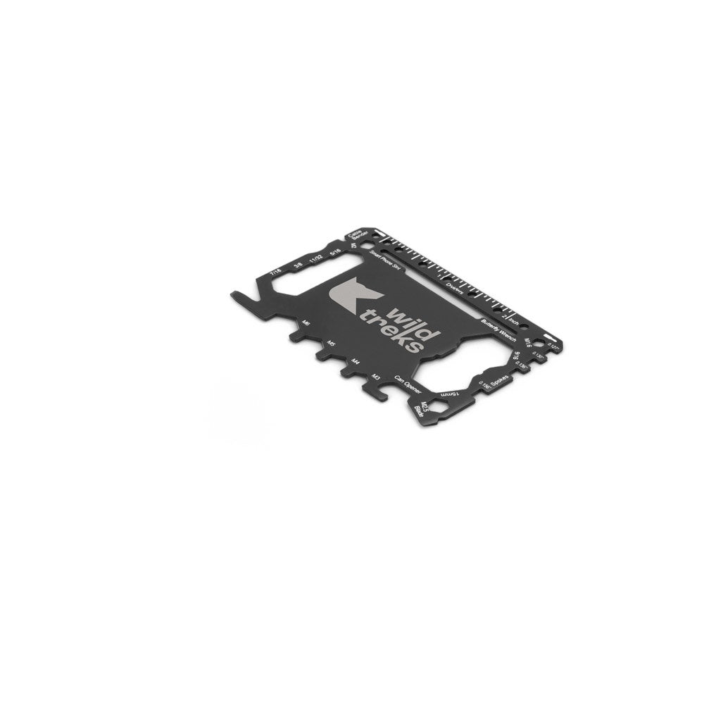 PEEBLES promotional multi-tool in black with custom logo branding