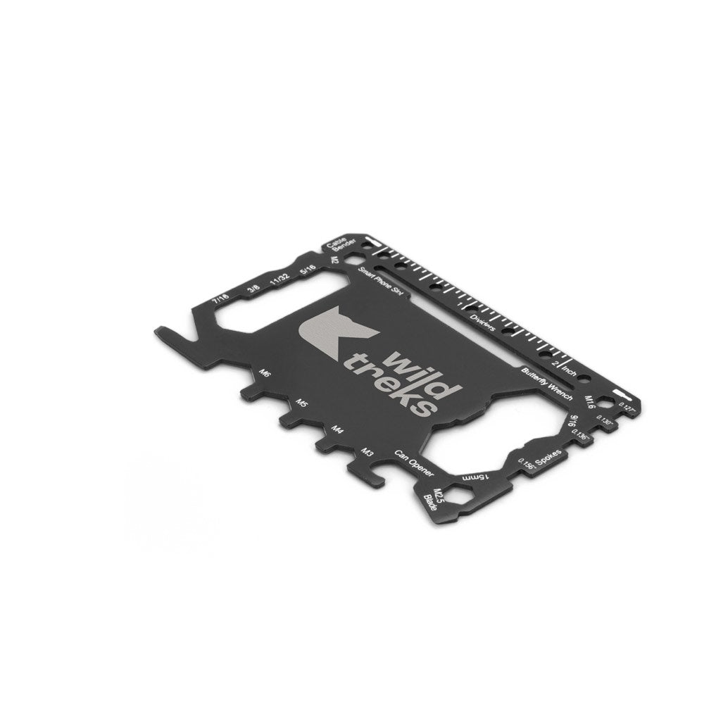 PEEBLES promotional multi-tool (complete set view) with custom logo branding