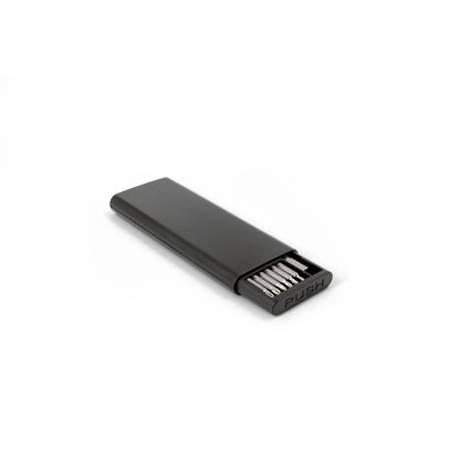 ATOM promotional multi-tool in black with custom logo branding