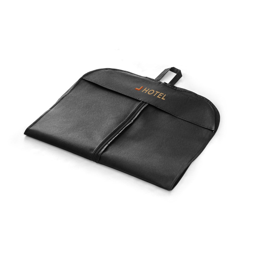 SEVENTH promotional travel accessory in black with custom logo branding