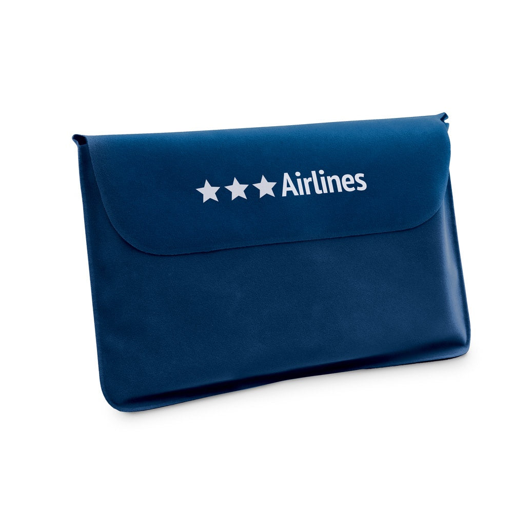 STRADA promotional travel accessory in blue with custom logo branding