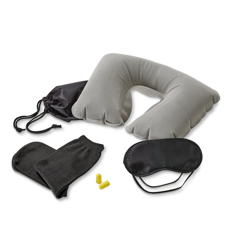 TRAVELX promotional travel accessory in black with custom logo branding