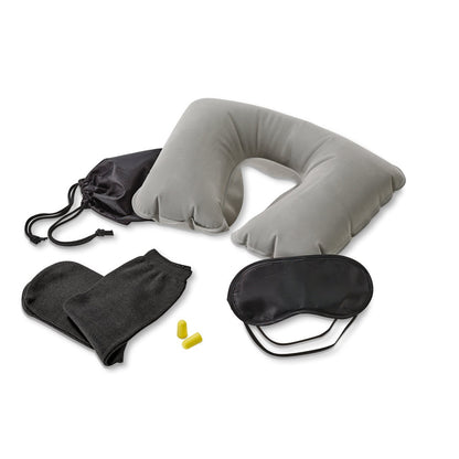 TRAVELX promotional travel accessory in black with custom logo branding