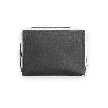 JEDDAH promotional cooler bag in black (detail view) with custom logo branding