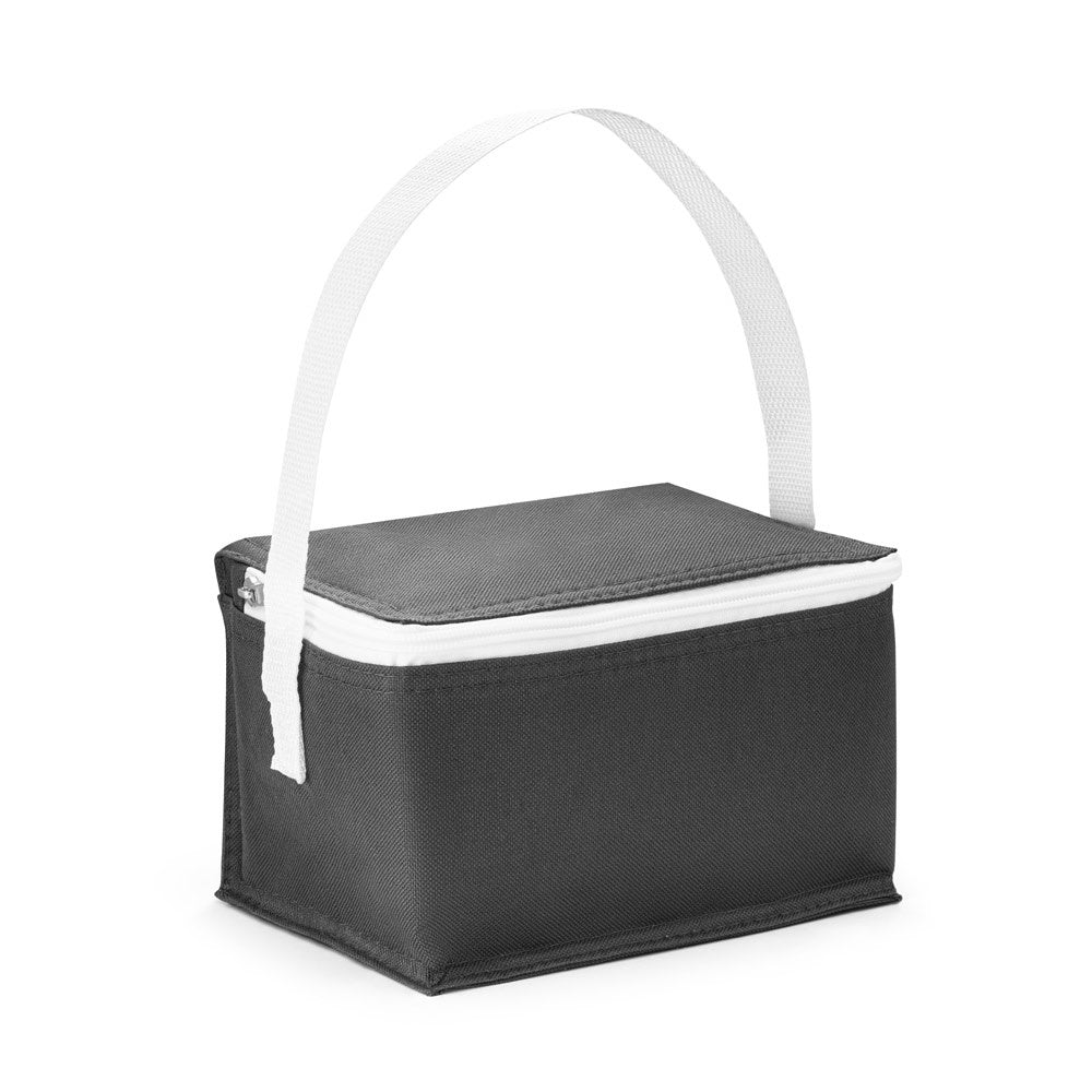 JEDDAH promotional cooler bag in black with custom logo branding