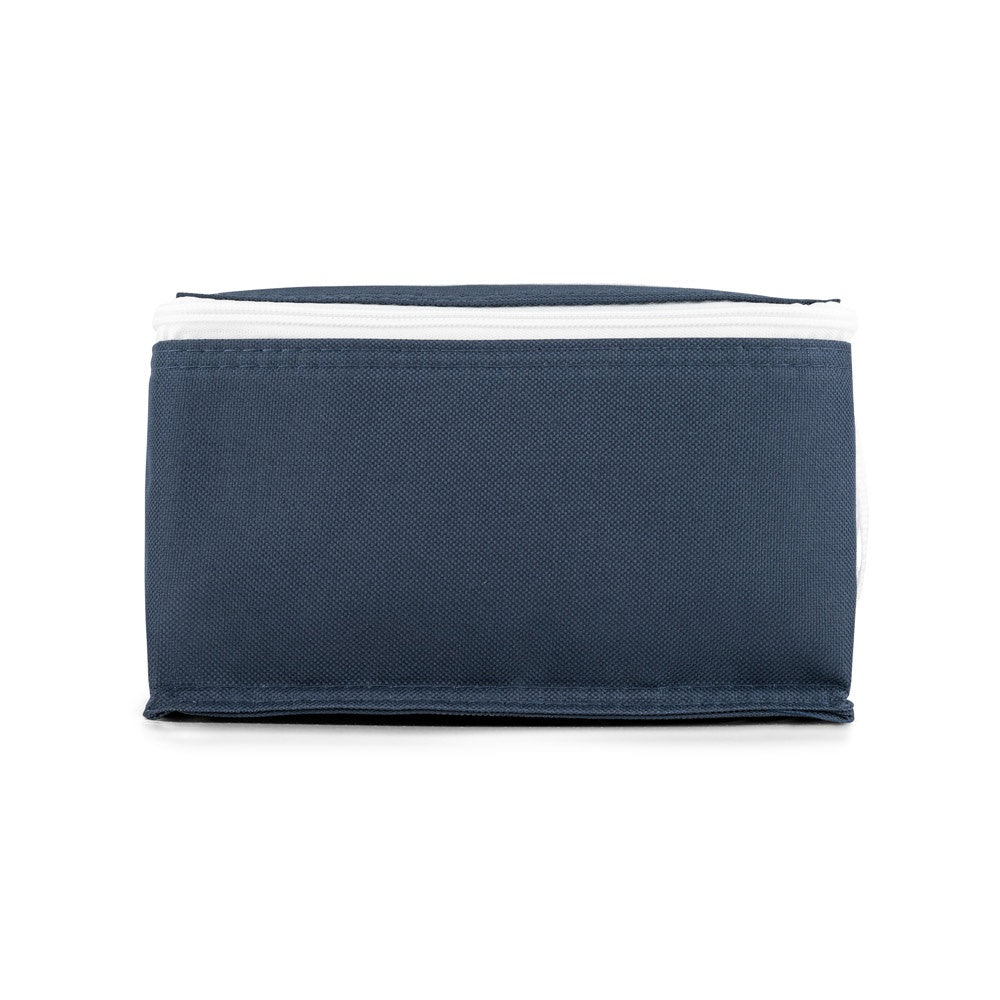 JEDDAH promotional cooler bag in blue (detail view) with custom logo branding
