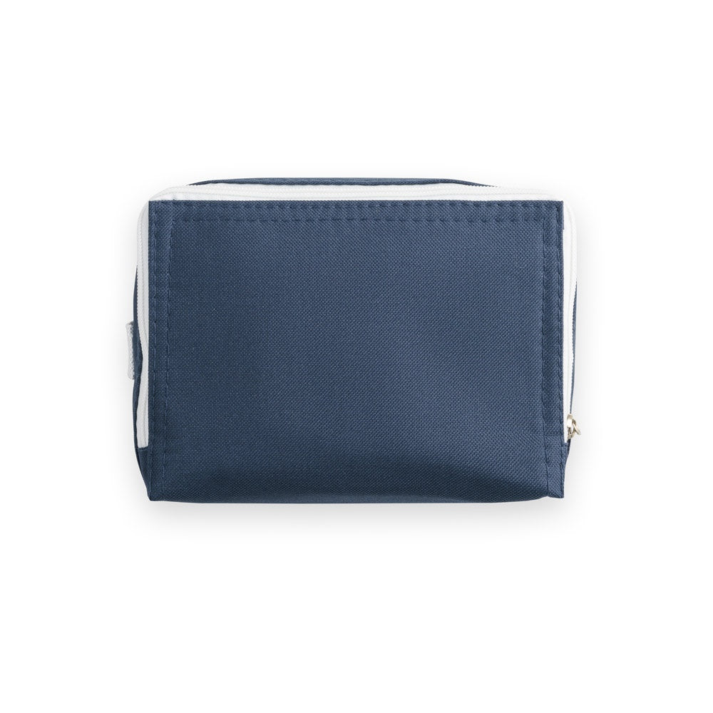 JEDDAH promotional cooler bag in blue (detail view) with custom logo branding