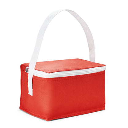 JEDDAH promotional cooler bag in red with custom logo branding