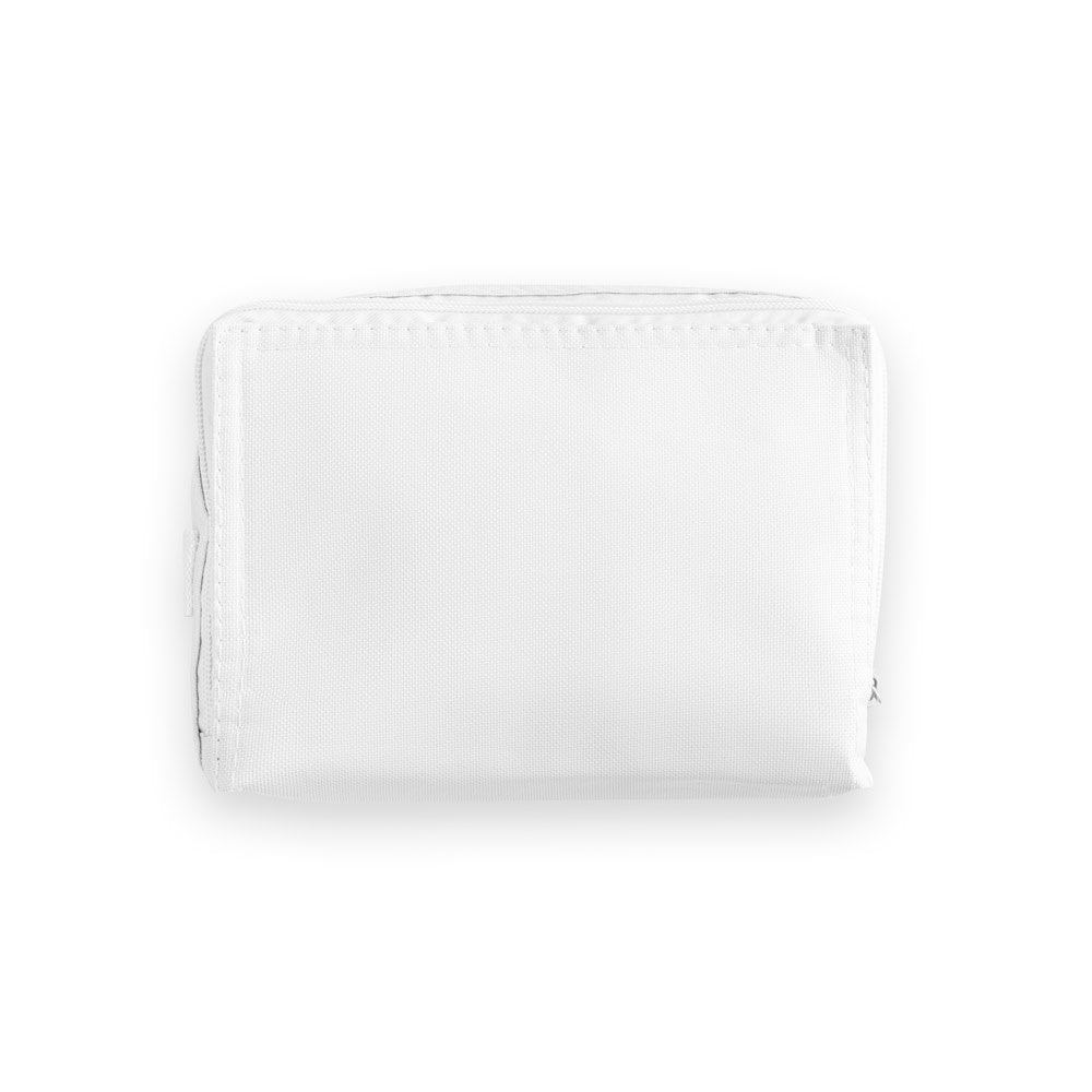 JEDDAH promotional cooler bag in white (detail view) with custom logo branding