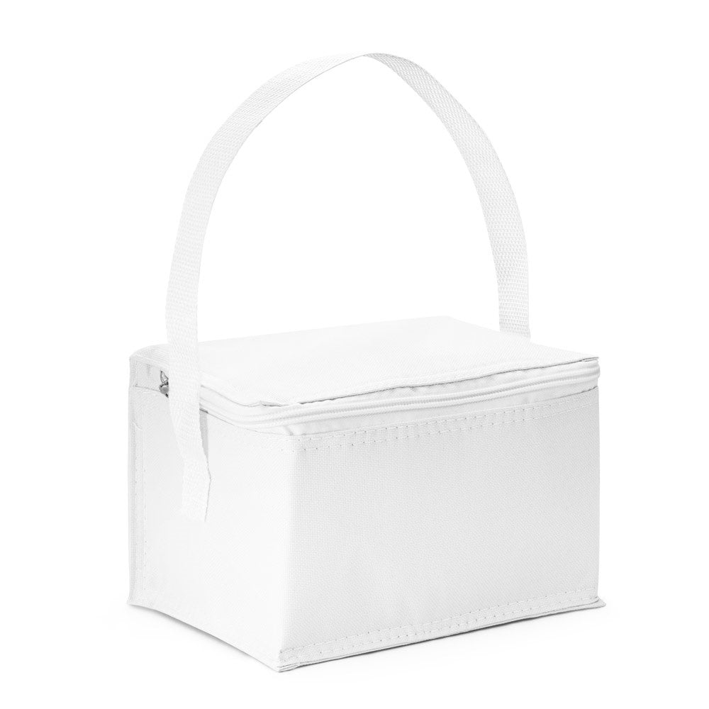JEDDAH promotional cooler bag in white with custom logo branding