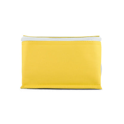 JEDDAH promotional cooler bag in yellow (detail view) with custom logo branding