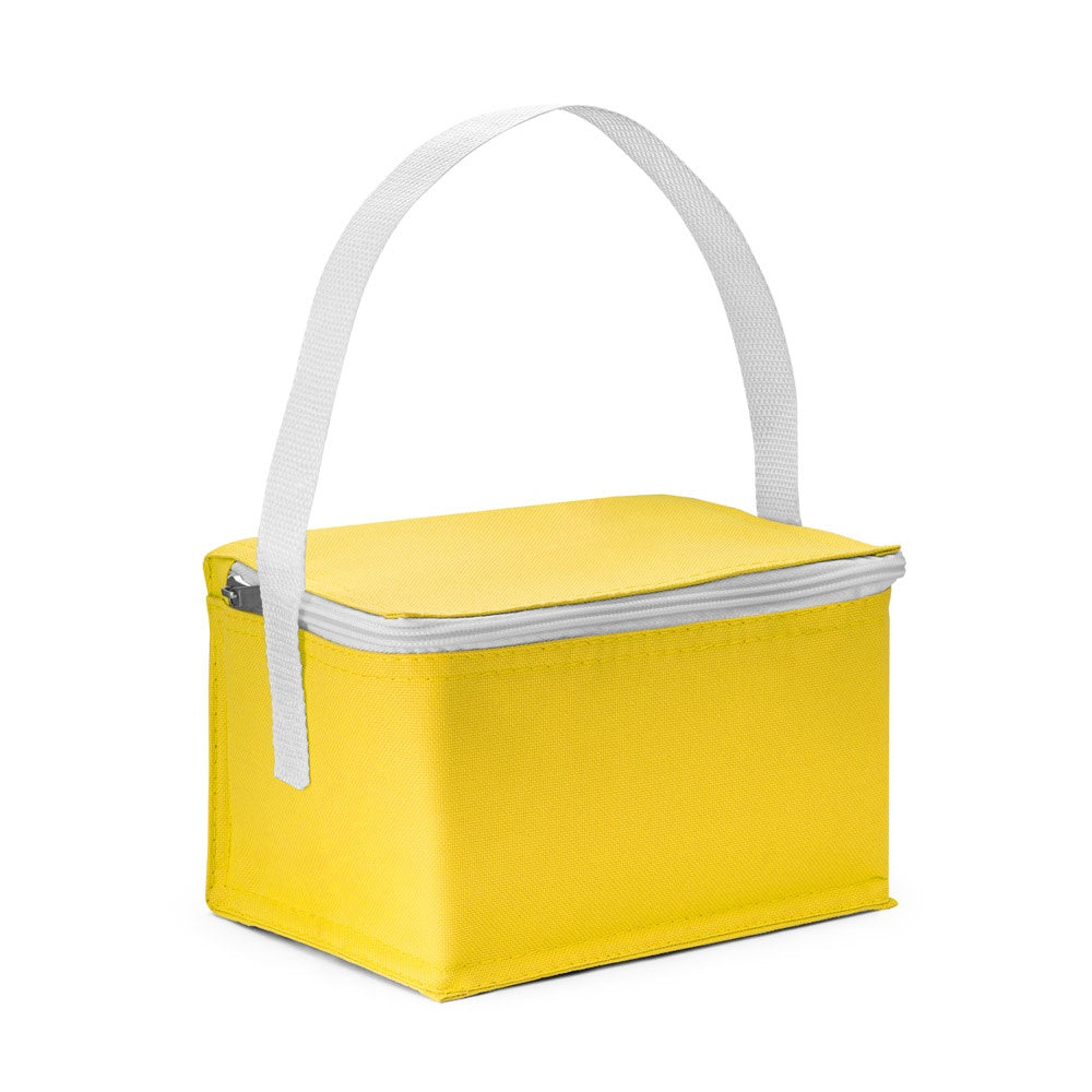 JEDDAH promotional cooler bag in yellow with custom logo branding