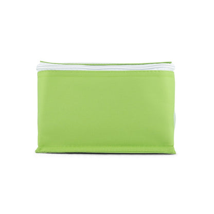 JEDDAH promotional cooler bag in light green (detail view) with custom logo branding