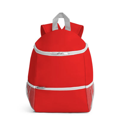 JAIPUR promotional cooler bag in red (detail view) with custom logo branding