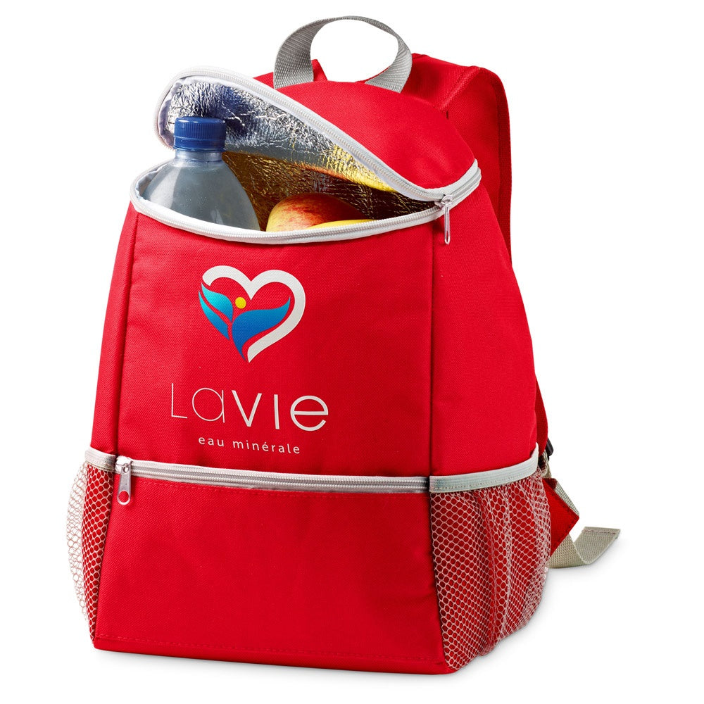 JAIPUR promotional cooler bag in red with custom logo branding