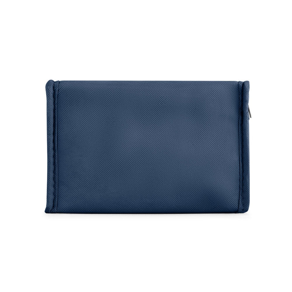 IZMIR promotional cooler bag in blue (detail view) with custom logo branding