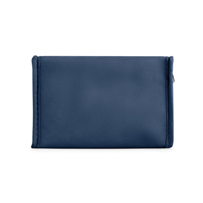 IZMIR promotional cooler bag in blue (detail view) with custom logo branding