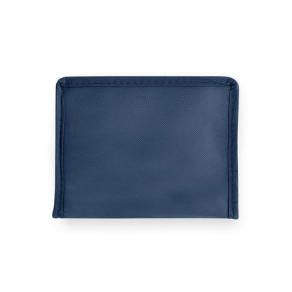 IZMIR promotional cooler bag in blue (detail view) with custom logo branding