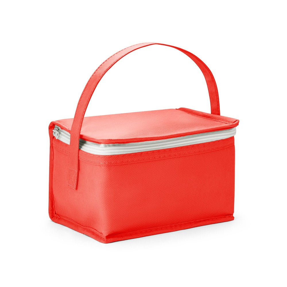 IZMIR promotional cooler bag in red with custom logo branding