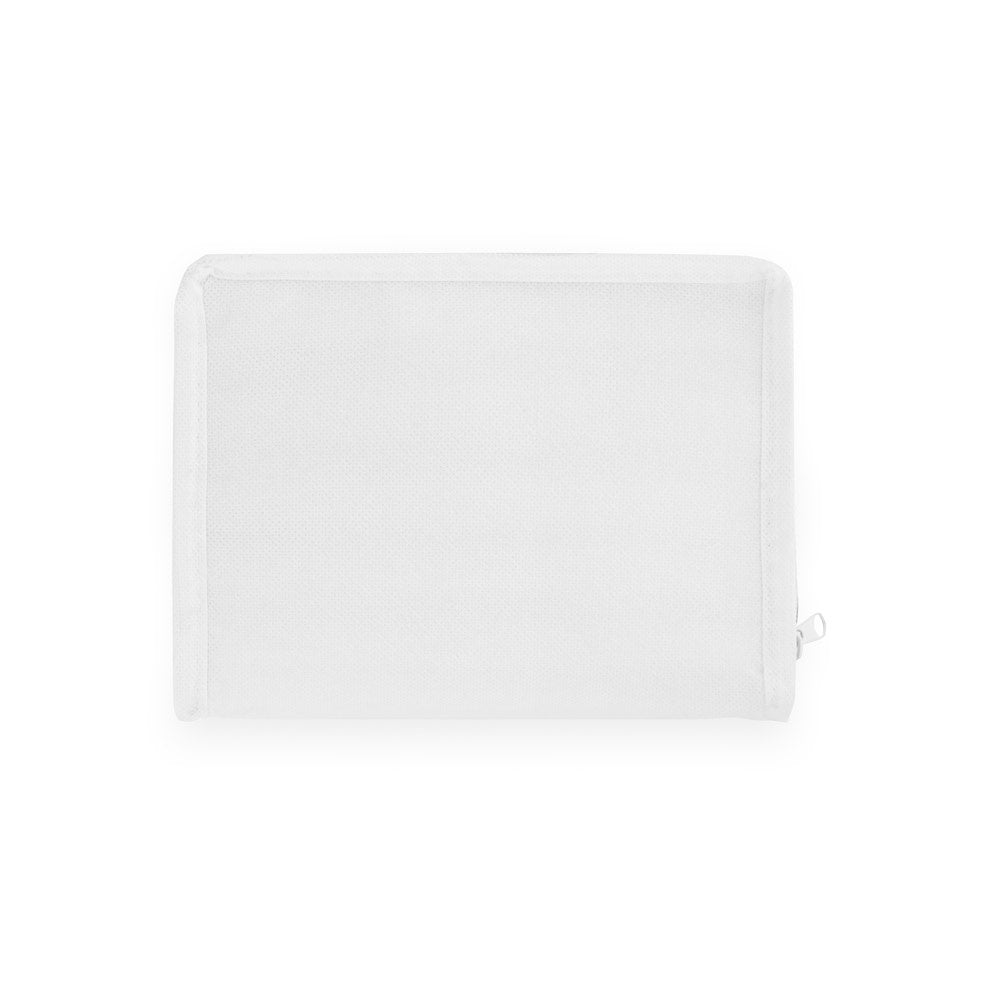 IZMIR promotional cooler bag in white (detail view) with custom logo branding