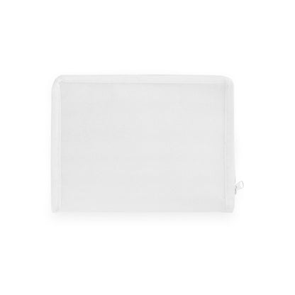IZMIR promotional cooler bag in white (detail view) with custom logo branding