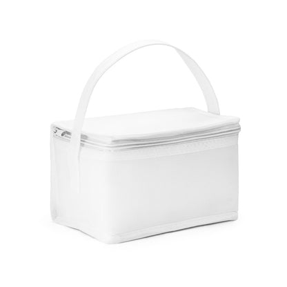 IZMIR promotional cooler bag in white with custom logo branding