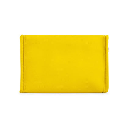 IZMIR promotional cooler bag in yellow (detail view) with custom logo branding