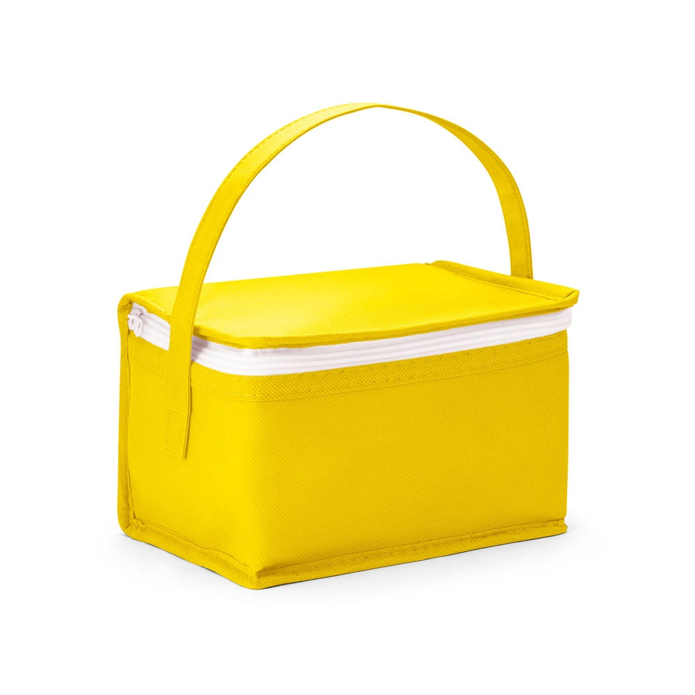 IZMIR promotional cooler bag in yellow with custom logo branding