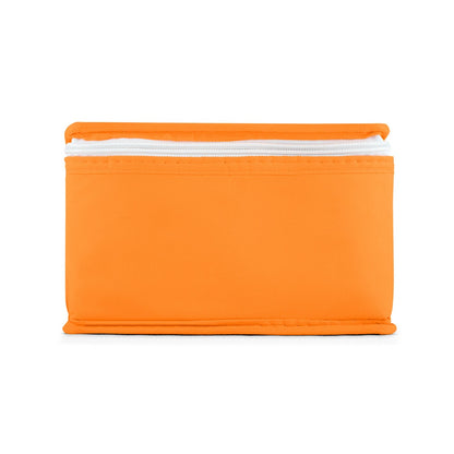 IZMIR promotional cooler bag in orange (detail view) with custom logo branding