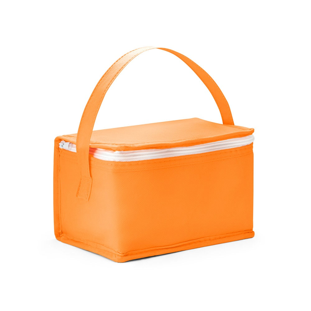 IZMIR promotional cooler bag in orange with custom logo branding