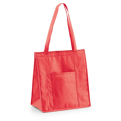ROTTERDAM promotional cooler bag in red with custom logo branding