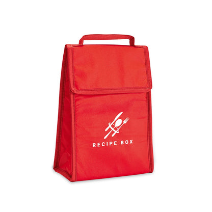 OSAKA promotional cooler bag in red with custom logo branding