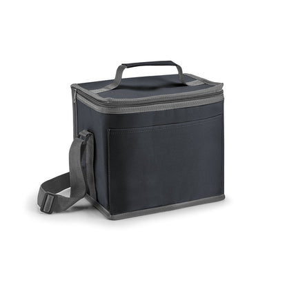 SINGAPORE promotional cooler bag in black with custom logo branding