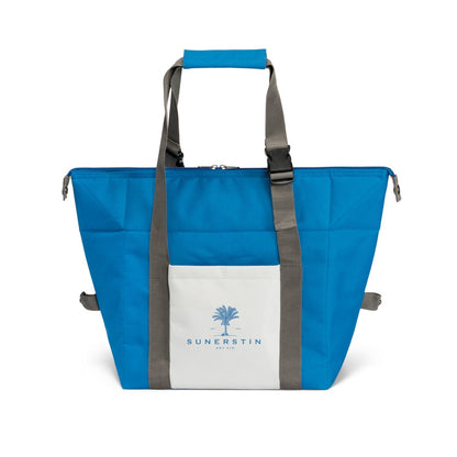 PHILADEL promotional cooler bag in blue with custom logo branding