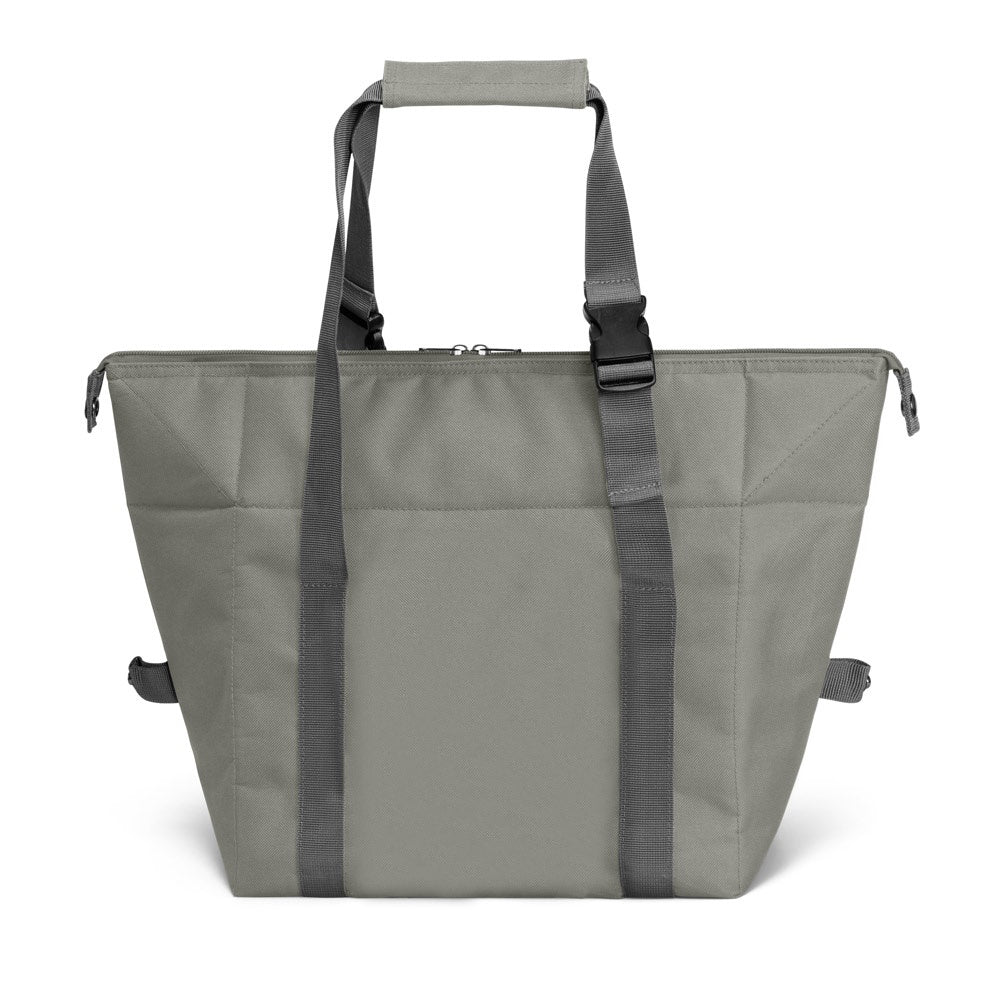 PHILADEL promotional cooler bag in grey (detail view) with custom logo branding
