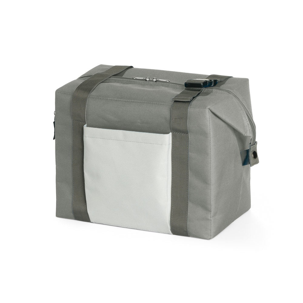 PHILADEL promotional cooler bag in grey with custom logo branding