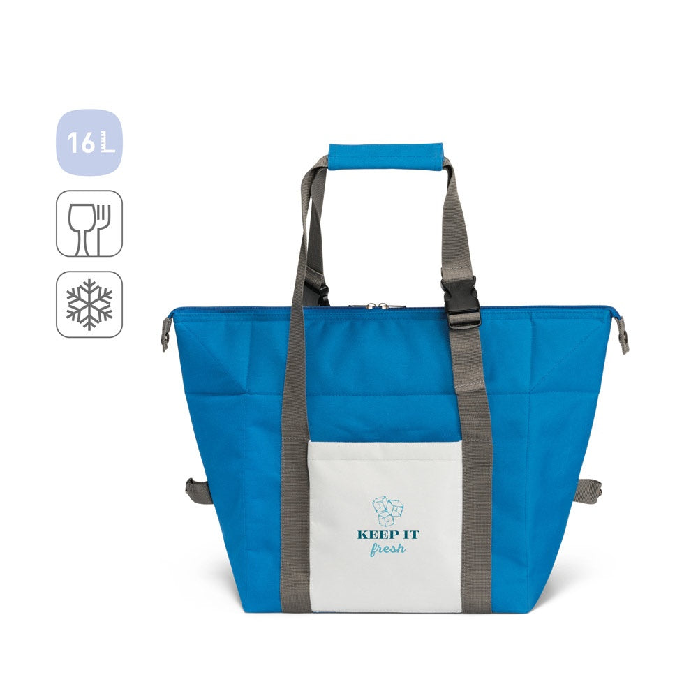 PHILADEL promotional cooler bag (complete set view) with custom logo branding