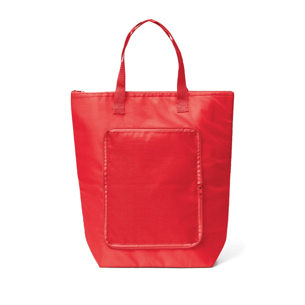 MAYFAIR promotional cooler bag in red with custom logo branding