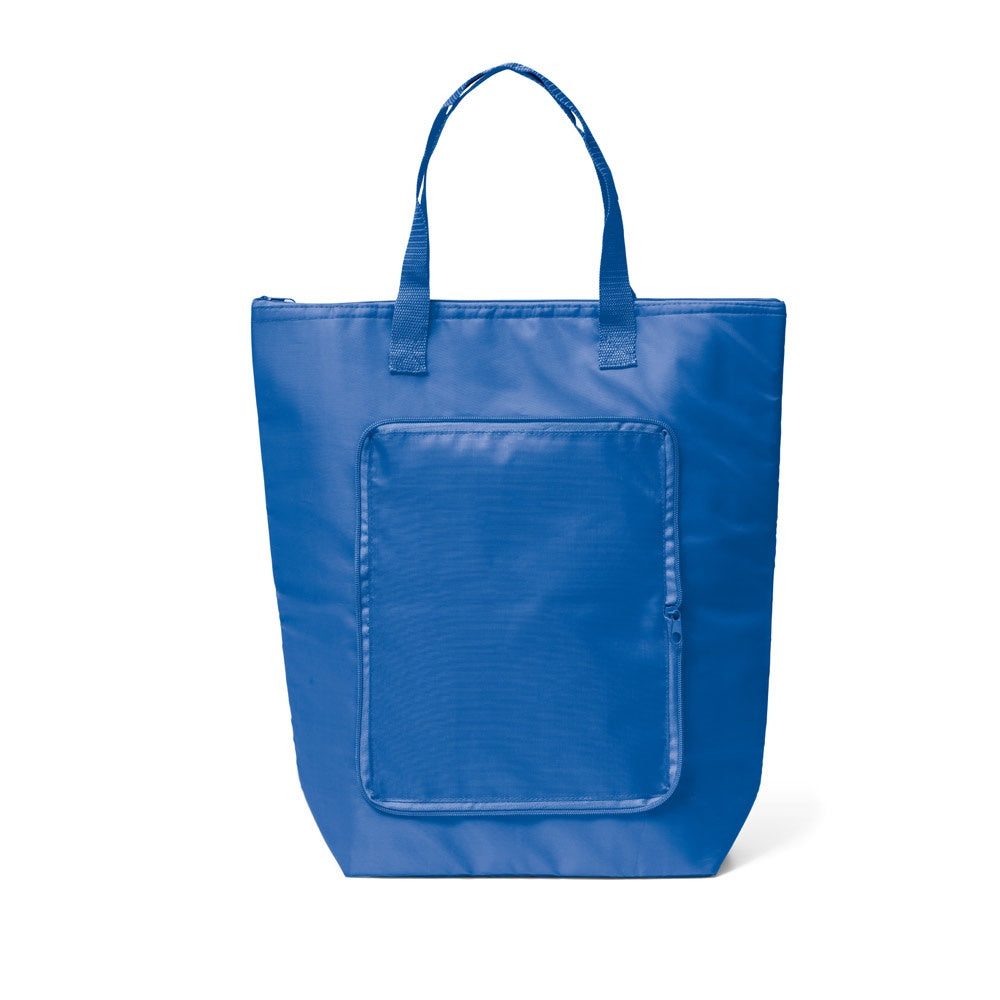 MAYFAIR promotional cooler bag in royal blue with custom logo branding